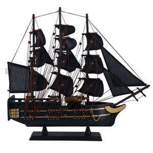 Modelo de Barco Pirata de 50 cm, Barco Perla Negra, Decoración para el Hogar, Regalos, Barco de Madera con Águila, Modelo de Barco Bonty - Product Image 3