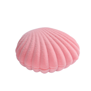Jewellery Necklace Jewel Shipping Boxes Display Velvet Wholesale <strong>Sea</strong> <strong>Shell</strong> Packaging Clam <strong>Shell</strong> Jewelry <strong>Box</strong> - Product Image 3