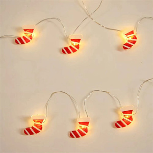 Pin Hoạt Động Trái Tim Tình Yêu LED Hình Trái Tim Santa Claus Xmas Tree Chuỗi Lights Đối Quà Tặng Đảng Trang Trí Nội Thất - Product Image 3