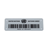Étiquette en aluminium personnalisée durable avec code QR, numéro de série unique, anti-contrefaçon, écologique, gravée au laser pour le suivi des actifs