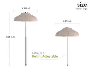 J&C มินิอาร์เดน ชาร์โล - โคมไฟปลูกต้นไม้แบบร่ม LED สำหรับปลูกสมุนไพร ปรับความสูงได้ ตั้งเวลาอัตโนมัติ - สีลายไม้ รุ่นปี 2022 - Product Image 6