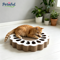 Grattoir en carton ondulé durable et écologique en forme de labyrinthe pour chat, avec balle, vente en gros