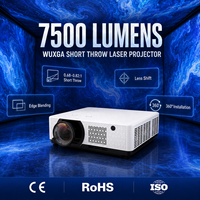 Projecteur laser immersif 7500 lumens WUXGA à courte focale avec correction géométrique et fusion des bords