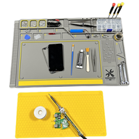 Personnalisé avec tapis de travail magnétique ESD antidérapant Silicone plate-forme d'entretien réparation soudure Table tapis pour établi