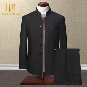 Abito da sposo da uomo di alta qualità con design a bottone singolo e taglio stile Zhongshan - Product Image 3