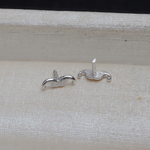 10 Accesorios Versátiles de Plata S925 Estilo Barroco para DIY, Soporte para Broches, Accesorios Vacíos para Joyería de Barba y Bigote 4111 - Product Image 3