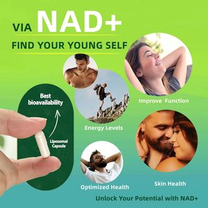 900mg Nicotinamida Ribonucleosídeo Cápsulas, Suplementando NAD +, Aumentando a energia e Fortalecendo a recuperação das células musculares