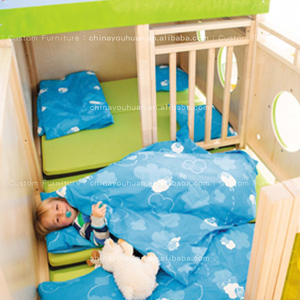 <span class=keywords><strong>Cama</strong></span> <span class=keywords><strong>litera</strong></span> infantil de madera maciza estilo cabaña para interiores con almacenamiento, Base Secreta, para apartamentos pequeños - Product Image 4
