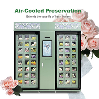 Distributeur automatique de fleurs 48 compartiments, casier commercial 24h/24 en libre-service, armoire de conservation à température et humidité constantes, OEM