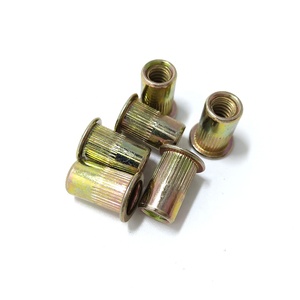 1/4-20 UNC <span class=keywords><strong>AVK</strong></span> loại đinh tán hạt phẳng đầu thép có khía ren nutrserts đinh tán - Product Image 2