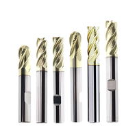 Fraise à queue carrée en carbure de tungstène HRC65, fabriquée en usine, revêtement NaNo-PVD haute vitesse, OEM, à 2/4 dents, avec rayon d'angle, pour fraisage