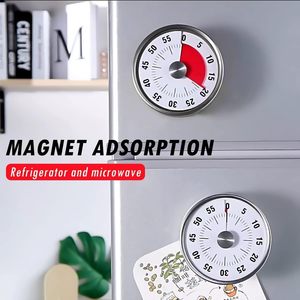 Temporizador de cocina mecánico YIZHI, reloj de Cuenta regresiva Manual <span class=keywords><strong>Visual</strong></span> de 60 minutos con soporte magnético trasero, no se requieren baterías - Product Image 5