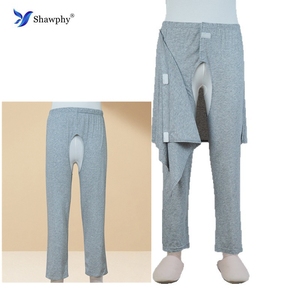 Pantalon en coton à entrejambe ouvert Shawphy <span class=keywords><strong>pour</strong></span> <span class=keywords><strong>femme</strong></span>, certifié CE, désinfection à l'ozone, <span class=keywords><strong>pour</strong></span> la randonnée en extérieur, usage comme sous-vêtement long - Product Image 4