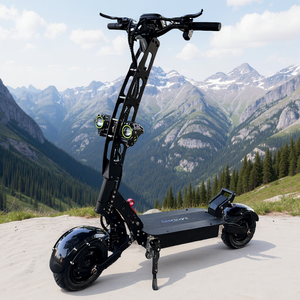 Patinete Eléctrico Plegable con Acelerador de Giro NFC, Amortiguación de Resorte Tipo C, Batería de Litio de 60V 30AH 40AH con Luz Trasera - Product Image 1