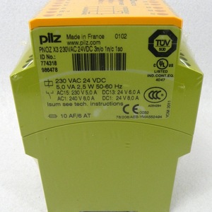 รีเลย์นิรภัย Pilz รุ่น PNOZ X3 230VAC 24VDC 10A ช่องสัญญาณเอาต์พุตแบบปกติเปิด - Product Image 1