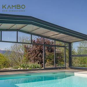 Jardin contemporain Design cadre en aluminium télescopique Patio Enclosure Glass House 4 Season Sunrooms - Product Image 4