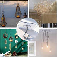 Support de suspension robuste pour plantes suspendues, crochet de plafond adhésif sans trace, ventouse en fer, crochet réglable pour œillet de rideau, moustiquaire