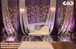 Mariage asiatique élégant Jharokha bougie murs scène de mariage fibre bougie décor pour thème ancien décorations de mariage - Product Image 4