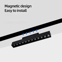 Projecteurs LED intelligents réglables Tuya Zigbee 24V 48V, éclairage sur rail magnétique encastré ou en saillie Dali
