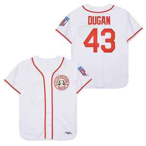 Stok tersedia kaus Baseball Film pakaian latihan kasual Jersey huruf nomor bordir baju bisbol kancing bawah kualitas tinggi - Product Image 2