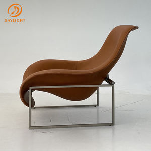 Direct usine personnalisé moderne italien relax canapé en cuir orange loisirs chaises salon loisirs <span class=keywords><strong>chaise</strong></span> <span class=keywords><strong>longue</strong></span> ensemble <span class=keywords><strong>de</strong></span> meubles - Product Image 4