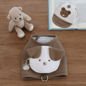 Set Harnesses dan Tali Anjing Bahan Polyester, Model Baru Trendy, Anti Tarik, Lucu, dan Laris Manis - Product Image 2