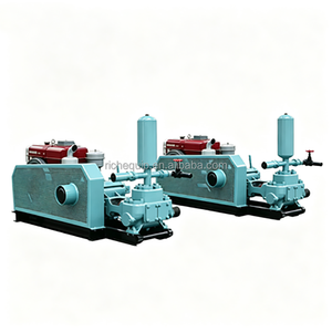 Pompe à coulis diesel 130L/min 20 bars, à piston unique double action, pour injection de ciment et groutage de fondations de tunnels et de pieux de sol - Product Image 6