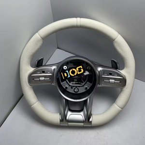 สำหรับ Mercedes-Benz 2015-2021พวงมาลัยหนังหรูหราปรับแต่งได้พอดีกับ W205 W213 GLA <span class=keywords><strong>S</strong></span> E-Class <span class=keywords><strong>A35</strong></span> C63 GT <span class=keywords><strong>AMG</strong></span> - Product Image 1
