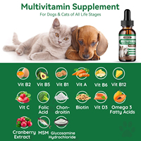Compléments alimentaires OEM pour animaux de compagnie, multivitamines liquides, glucosamine, oméga 3, biotine, pour chiens, soins de santé, flacons de prévention des puces
