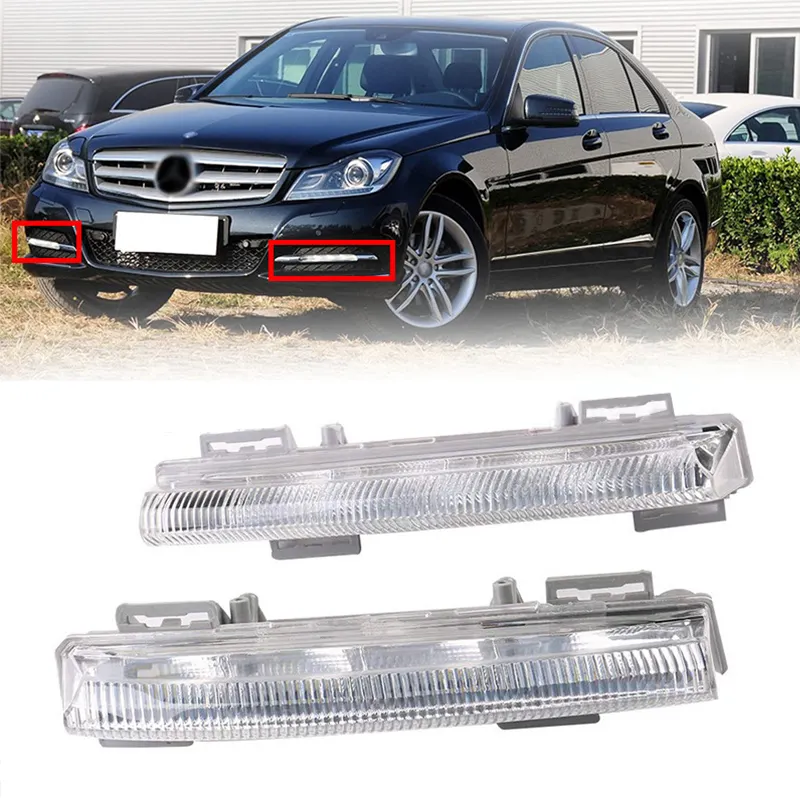 Auto-Accessoires Auto Dagrijlicht Mistlamp Led Drl Voor Mercedes Benz C Klasse W204 E Klasse W212 Oem A2049068900 A2049069