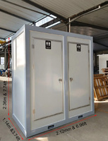 Salle de repos double de luxe WC préfabriqués Toilette mobile et lavabo mobile à vendre