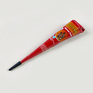 Cône de Henné Rouge Naturel pour <span class=keywords><strong>Tatouage</strong></span> Végétal Longue Durée Fournitures de <span class=keywords><strong>Tatouage</strong></span> Commerce Transfrontalier Moyen-Orient Inde - Product Image 2