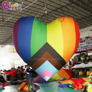 Wedding Party Decoration Huge Custom Events Colorful Inflatable Heart Decoration Balloon Giant Inflatable Led Heart