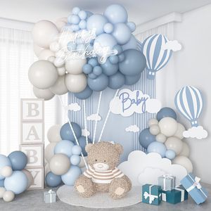 Fabricante de conjuntos de globos para fiestas TLX de 15 años, kit de arco de globos <span class=keywords><strong>color</strong></span> arena azul polvoriento para decoraciones de fiestas de revelación de género y baby shower. - Product Image 2