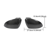 Coques de rétroviseurs latéraux en fibre de carbone sèche pour Volkswagen Golf MK8 GTI 2021-2022, style à ajouter
