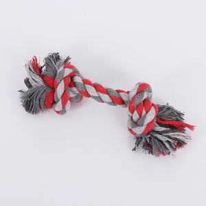 Nudo colorido 24cm Cuerda Perro Masticar Chirrido Juguete Molar Dientes Cuerda limpia para cachorro pequeño Perro - Product Image 4