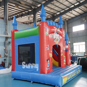 บ้านลมเด็กแบบเป่าลมพร้อมสไลเดอร์<span class=keywords><strong>แห้ง</strong></span> คอมโบมิก<span class=keywords><strong>กี้</strong></span>เมาส์ บ้านลมกระโดดเด้งดึ๋ง สไลเดอร์ลมเชิงพาณิชย์สำหรับขาย - Product Image 4