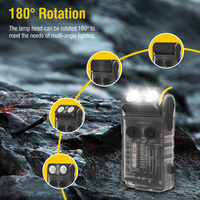 Mini lampe torche LED V20 Kechain 2025, étanche, rechargeable, multifonction, porte-clés, lampe torche EDC pour situations d'urgence