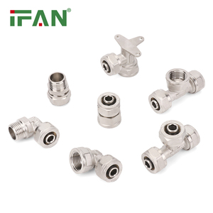 IFAN Hot Selling GB-<strong>T</strong> 18992 <strong>Fittings</strong> PEX 16-20MM Silver Color Tee Socket Elbow PEX <strong>Compression</strong> <strong>Fittings</strong> PN25 PEX <strong>Fittings</strong> - Product Image 1