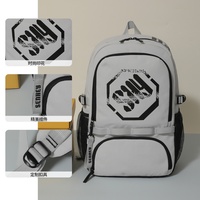 Ransel Anak Ringan Penyangga Tulang Belakang Bahan Oxford Tahan Air Tas Sekolah Desain Anti-tekanan Bernapas untuk Anak Sekolah Dasar Laki-laki