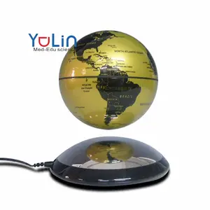 Hot Sell World globe magnetic floating globe levitating world map globe Metal World 14cm