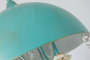 Campo francés de la cadena Cadena de aluminio habitación de las <span class=keywords><strong>niñas</strong></span> lágrima azul araña de cristal - Product Image 3
