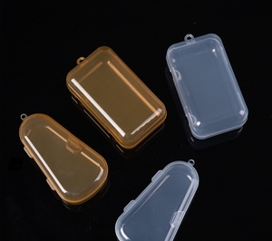 Cajas de plástico transparente rectangulares de borde redondo de 135mm * 80mm * 51mm, Mini organizador de almacenamiento vacío, contenedores para chupete de bebé, juguetes - Product Image 6