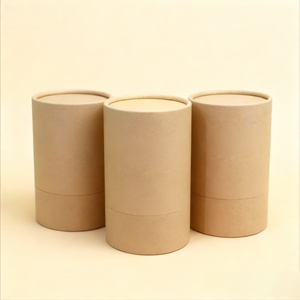 Emballage cosmétique moderne et écologique, tube en carton personnalisé imprimé, emballage de boîte cylindrique pour bougies - Product Image 1