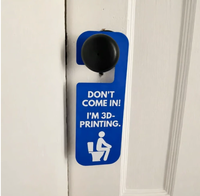 Panneau de porte créatif transfrontalier « Ne pas déranger » – Décoration d'intérieur amusante imprimée en 3D – Plaque de porte suspendue