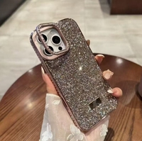Étuis de téléphone portable personnalisés de luxe avec paillettes brillantes, antichoc, en TPU PC de 2,0 mm d'épaisseur pour S24 Ultra et pour 11/13/15/16