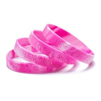 Bracelets en silicone Youmigift pour la sensibilisation au cancer du sein, alerte médicale, couleur personnalisée, logo, étanches, écologiques, promotionnels