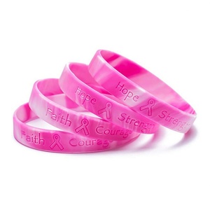 Bracelets en silicone Youmigift pour la sensibilisation au cancer du sein, alerte médicale, couleur personnalisée, logo, étanches, écologiques, promotionnels - Product Image 4