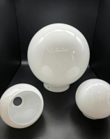 Abat-jour sphérique en verre givré blanc laiteux brillant, accessoire pour lampe suspendue/de table, livraison directe de l'usine de Dongguan