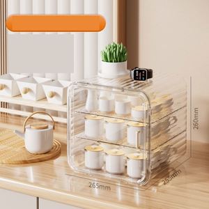 Support de rangement personnalisable en plastique pour tasses, organiseur de table pour eau et café, idéal pour salon domestique, porte-thé, direct usine - Product Image 2